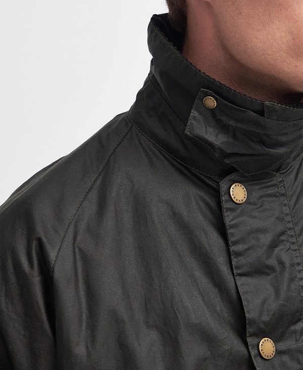 Barbour Deck Waxed Jacket Archive Olive | BABO87199