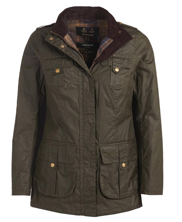 Barbour Defence Lightweight Waxed Jacket Archive Olive/Classic | BABO89185