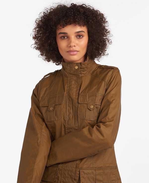 Barbour Defence Lightweight Waxed Jacket Sand/Classic | BABO89189