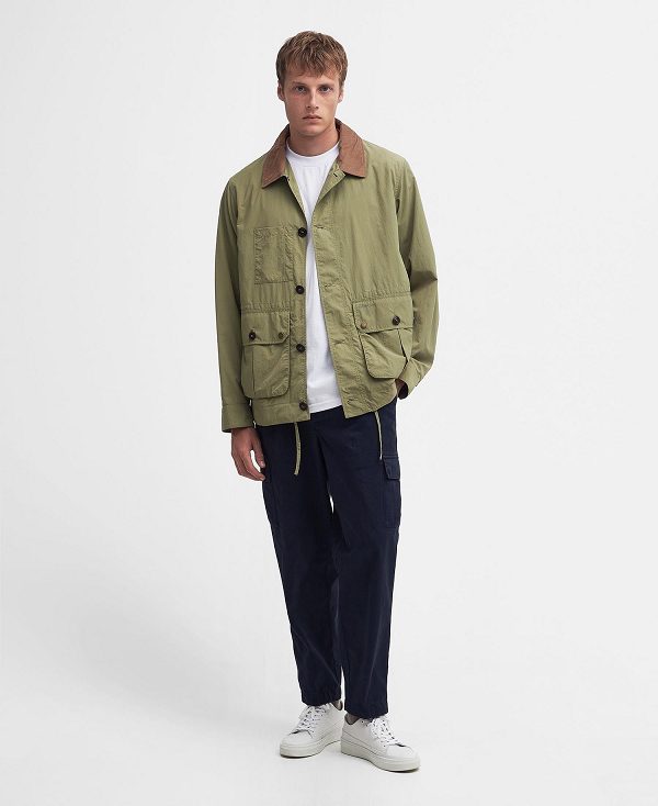 Barbour Denby Casual Jacket Bleached Olive | BABO87483