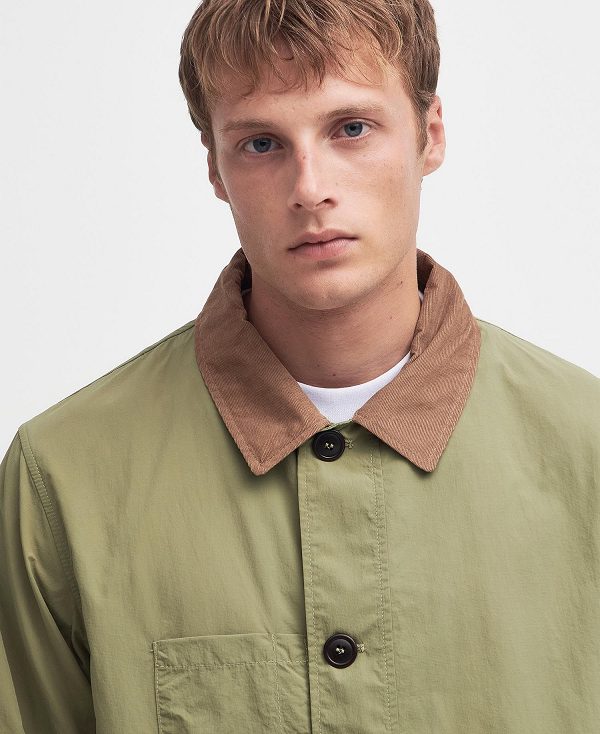 Barbour Denby Casual Jacket Bleached Olive | BABO87483