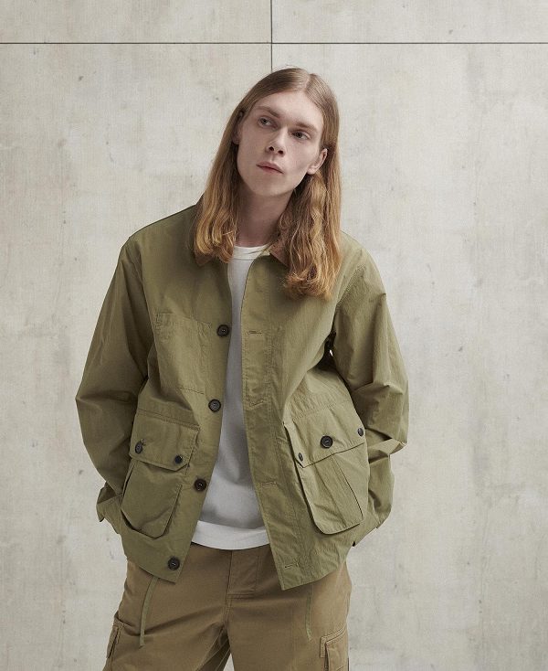 Barbour Denby Casual Jacket Bleached Olive | BABO87483