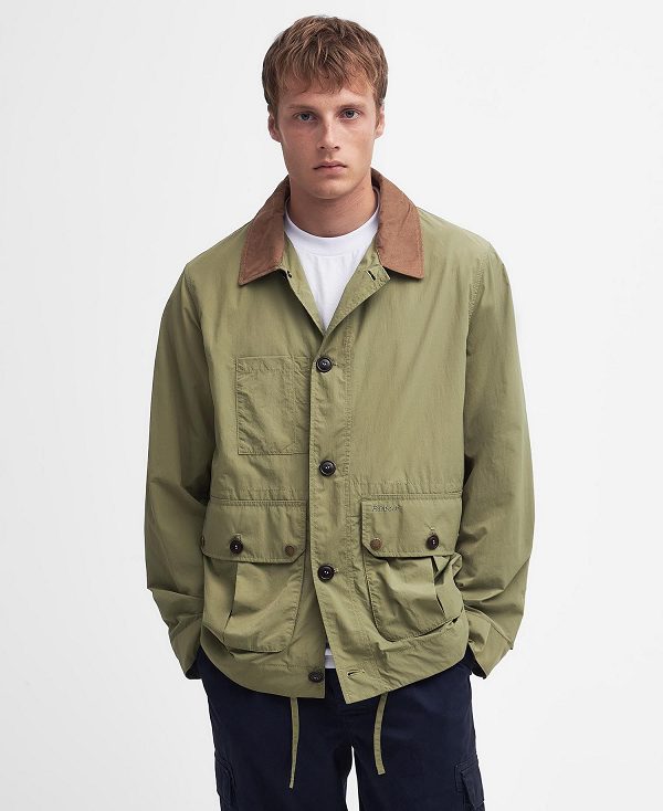 Barbour Denby Casual Jacket Bleached Olive | BABO87483