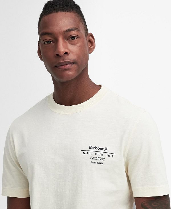 Barbour Denison Relaxed T-shirt Beige | BABO88420