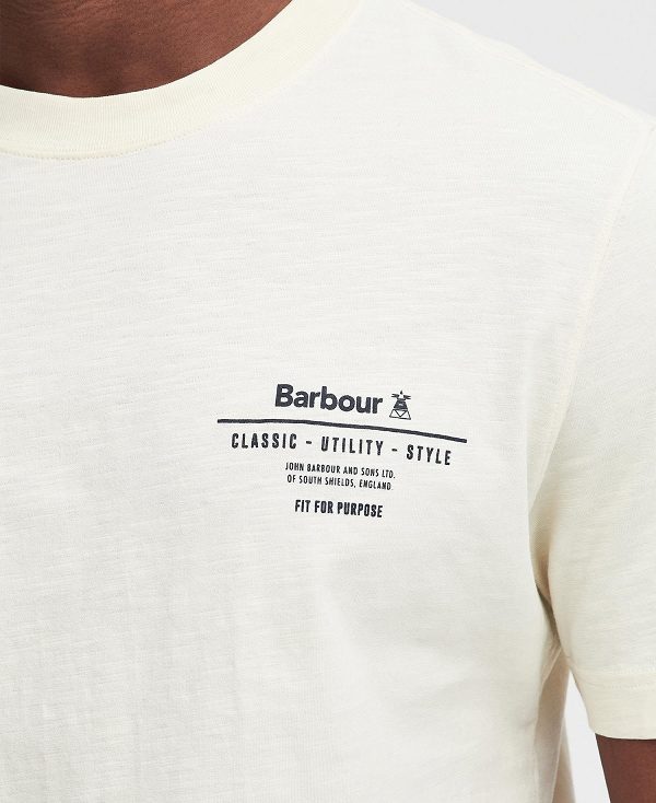 Barbour Denison Relaxed T-shirt Beige | BABO88420