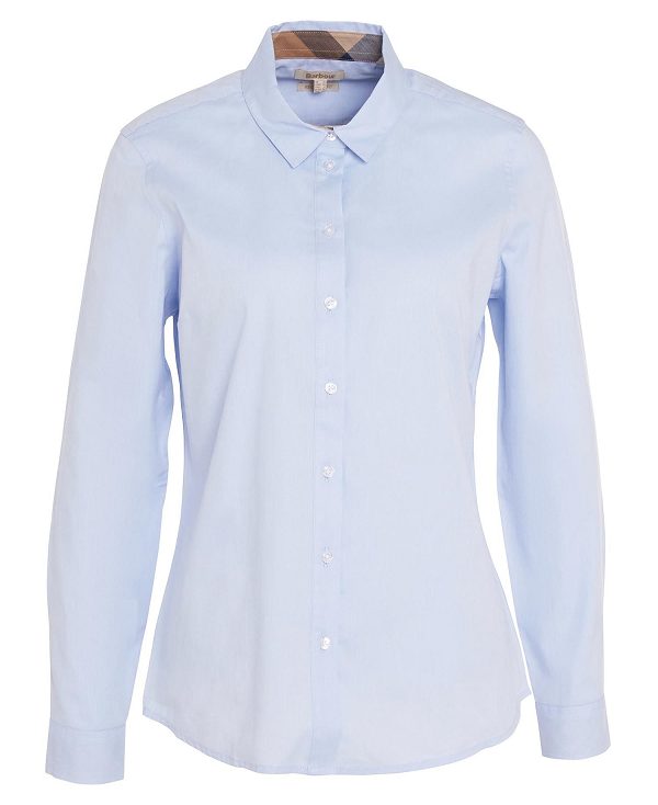 Barbour Derwent Regular Long-sleeved Shirt Blue | BABO89488