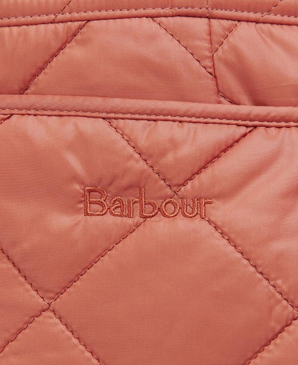 Barbour Deveron Quilted Jacket Saffron Red | BABO89252