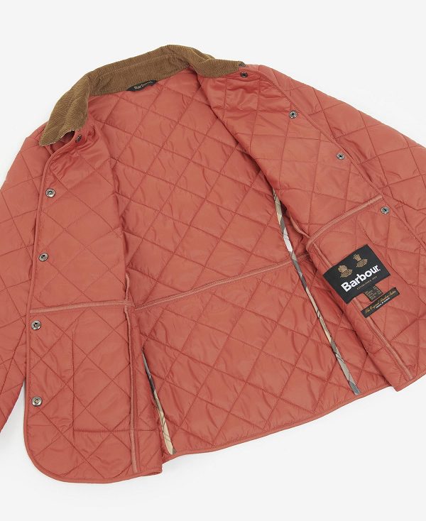 Barbour Deveron Quilted Jacket Saffron Red | BABO89252