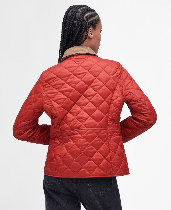 Barbour Deveron Quilted Jacket Saffron Red | BABO89280