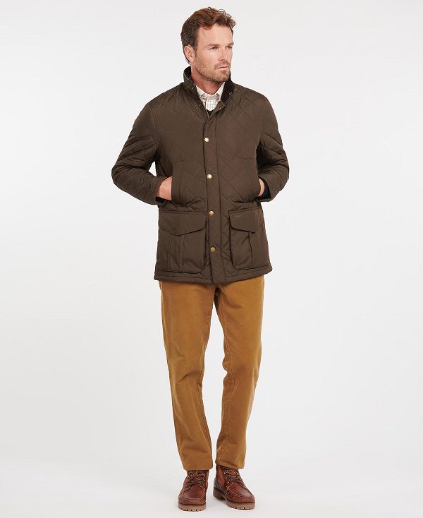 Barbour Devon Quilted Jacket Olive | BABO87367