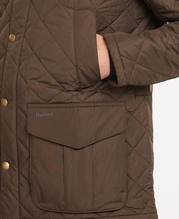 Barbour Devon Quilted Jacket Olive | BABO87367