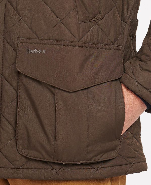 Barbour Devon Quilted Jacket Olive | BABO87367