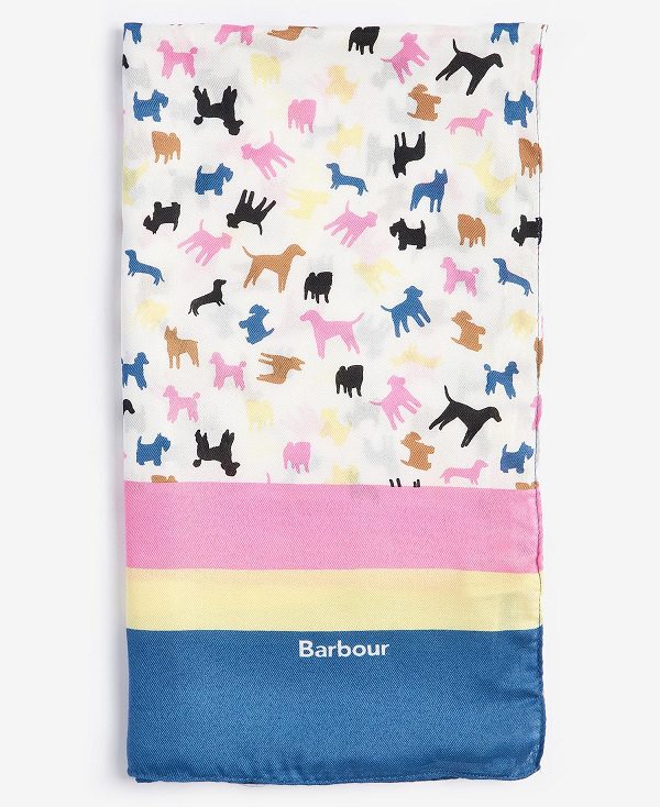 Barbour Dog Print Scarf Classic Multi | BABO90071