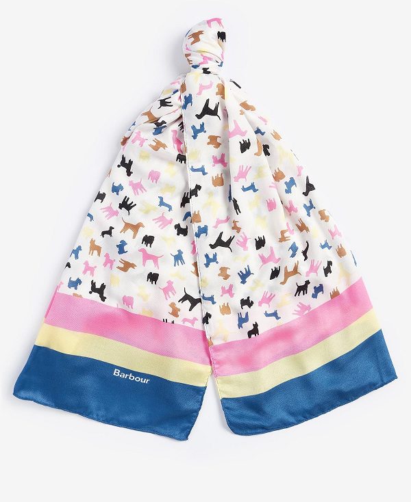 Barbour Dog Print Scarf Classic Multi | BABO90071