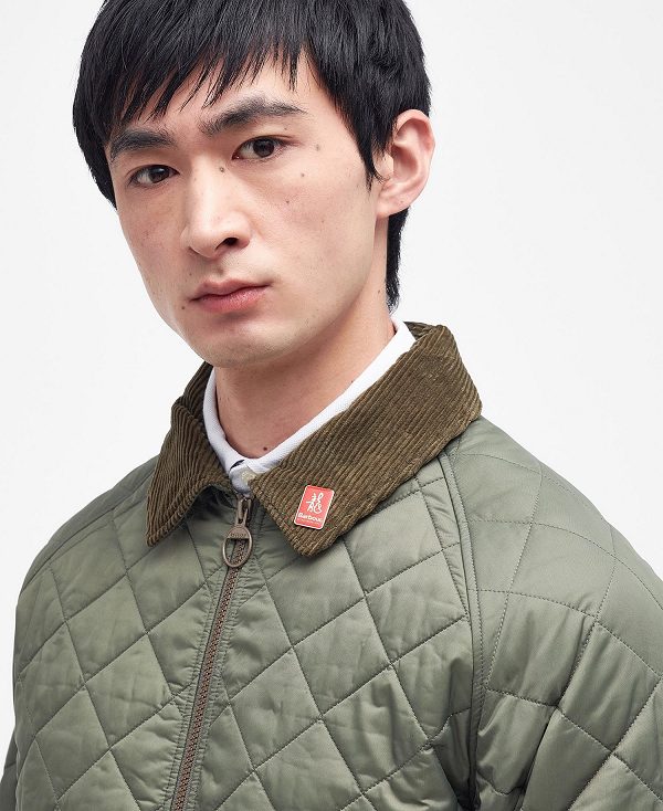 Barbour Dom Quilted Jacket Light Moss | BABO87324