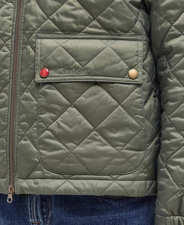 Barbour Dom Quilted Jacket Light Moss | BABO87324