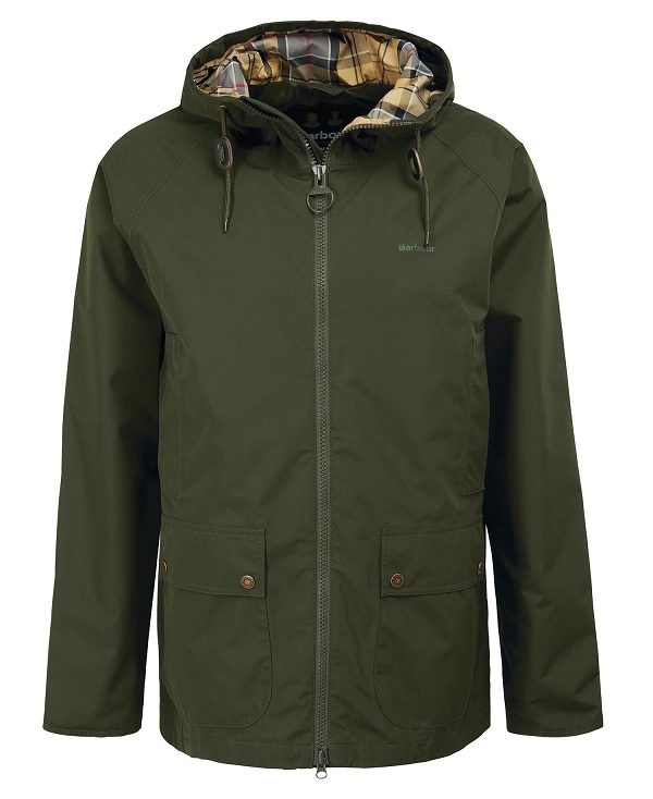 Barbour Domus Waterproof Jacket Green | BABO87409