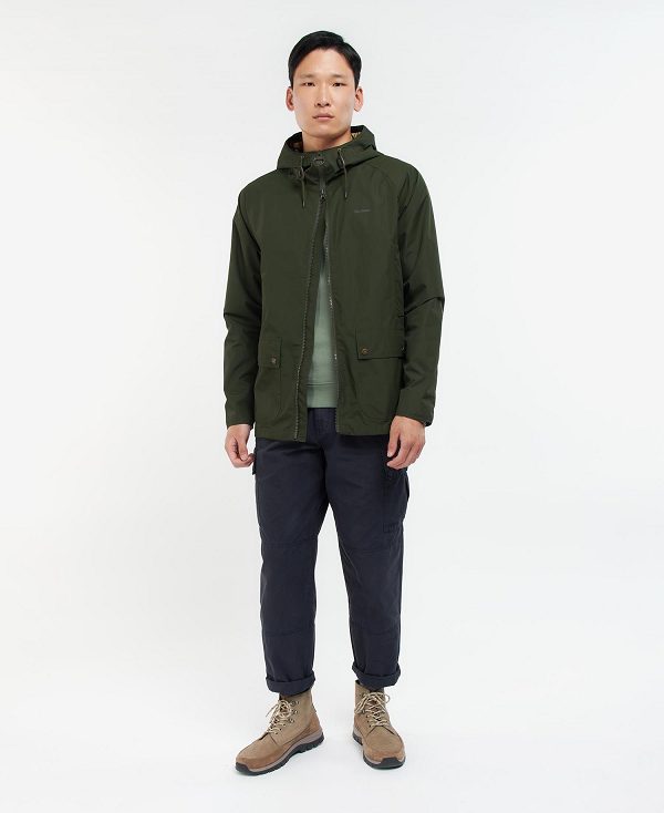 Barbour Domus Waterproof Jacket Green | BABO87409