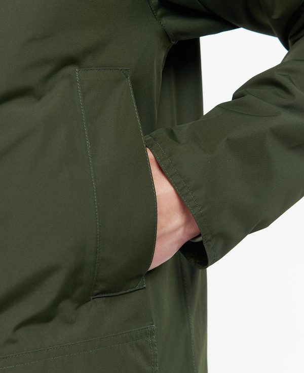 Barbour Domus Waterproof Jacket Green | BABO87409