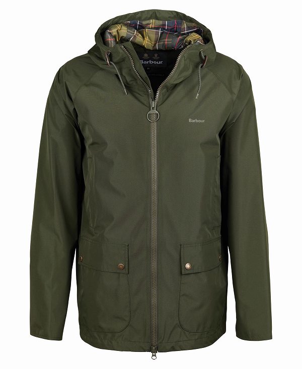 Barbour Domus Waterproof Jacket Green | BABO87413