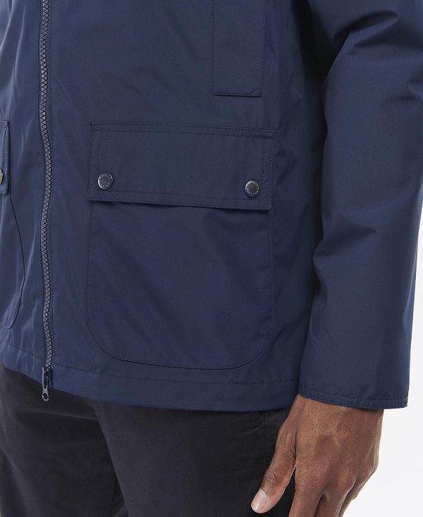 Barbour Domus Waterproof Jacket Navy | BABO87417