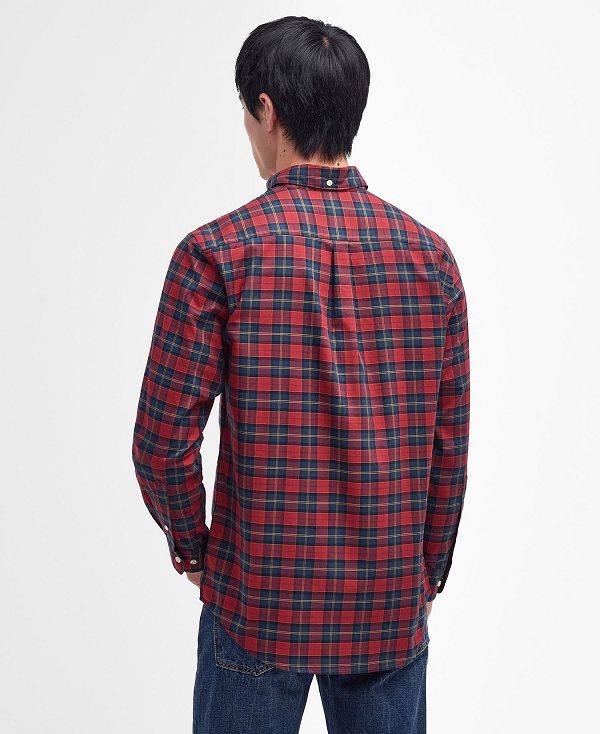 Barbour Dragon Tartan Shirt Red | BABO87680