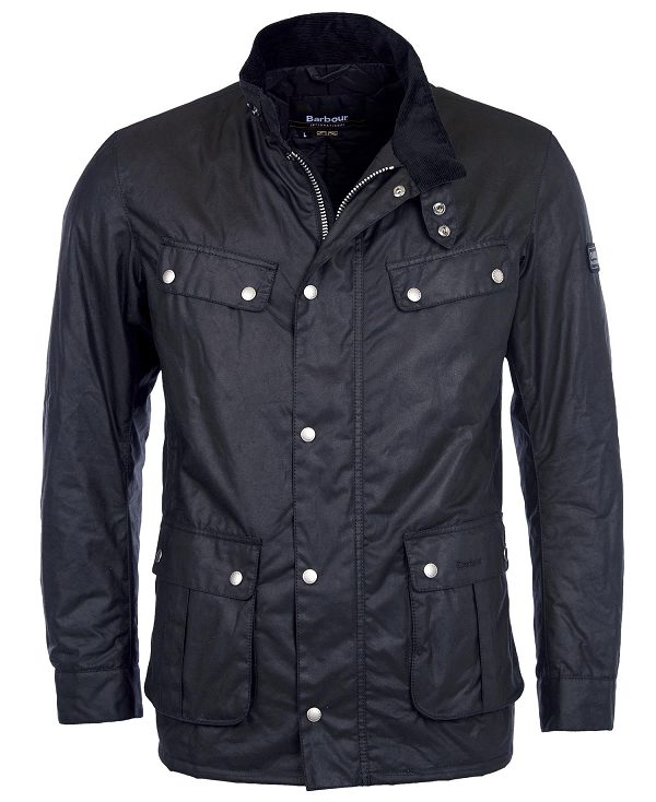 Barbour Duke Wax Jacket Black | BABO87175