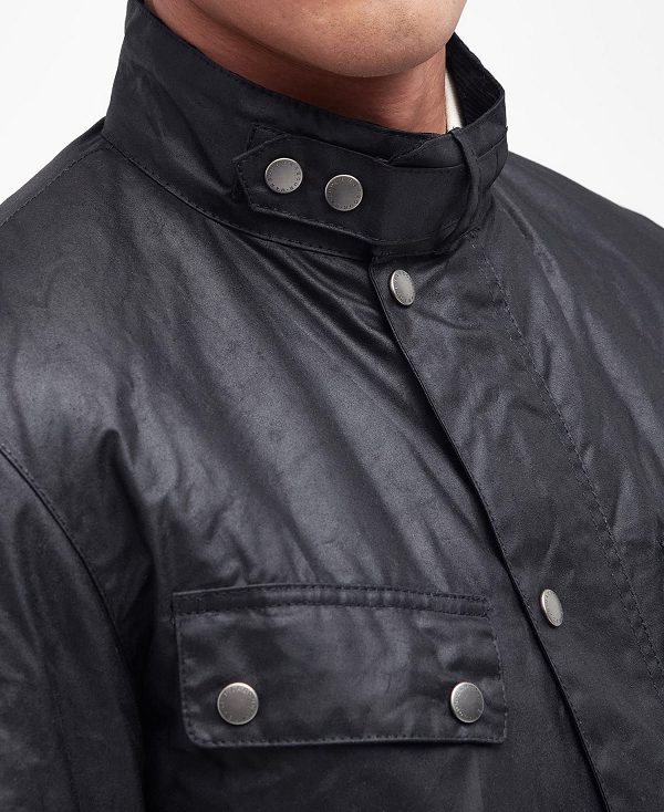 Barbour Duke Wax Jacket Black | BABO87175