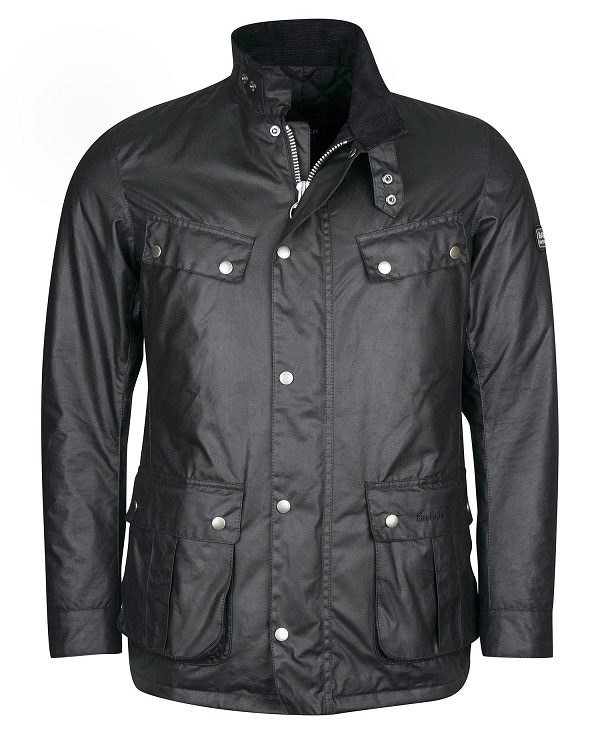 Barbour Duke Wax Jacket Black | BABO87176