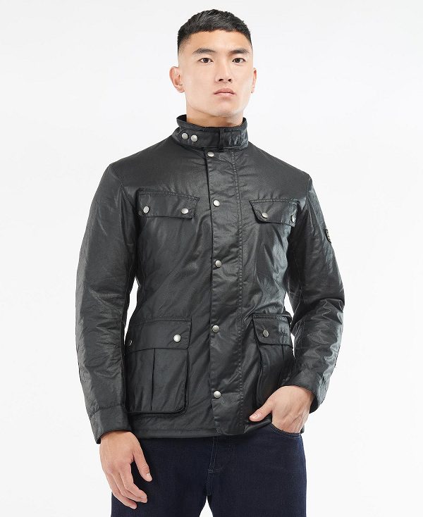 Barbour Duke Wax Jacket Black | BABO87176