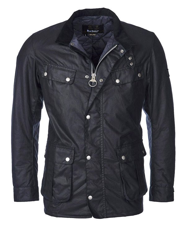 Barbour Duke Wax Jacket Navy | BABO87177