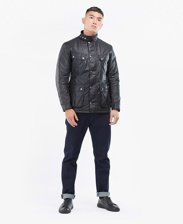 Barbour Duke Wax Jacket Navy | BABO87177