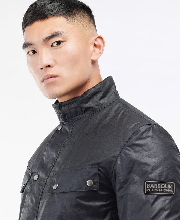 Barbour Duke Wax Jacket Navy | BABO87177