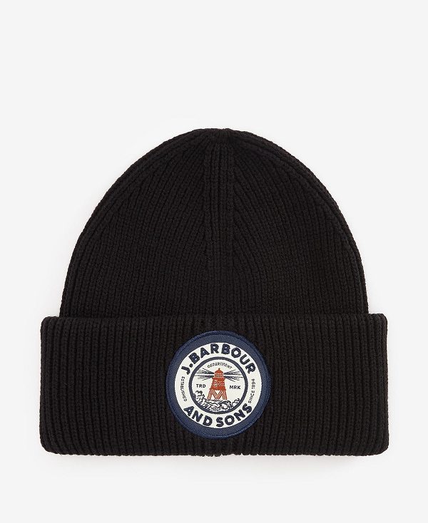 Barbour Dunford Beanie Classic Black | BABO89058