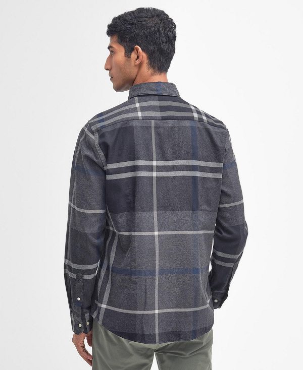 Barbour Dunoon Taillored Fit Shirt Graphite | BABO87842