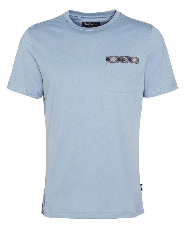 Barbour Durness Pocket T-shirt Blue | BABO88404