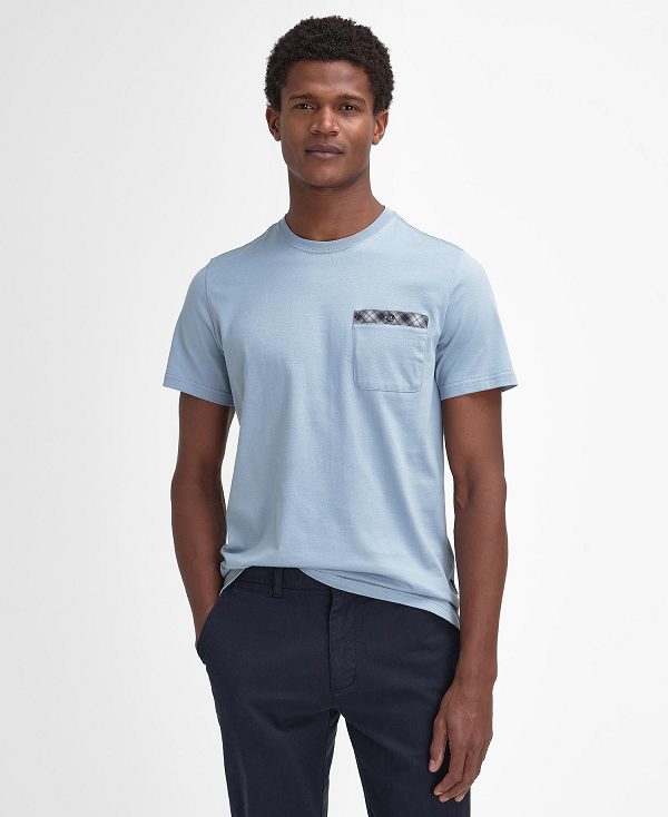 Barbour Durness Pocket T-shirt Blue | BABO88404