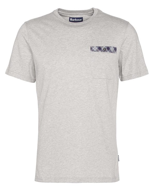 Barbour Durness Pocket T-shirt Grey | BABO88417