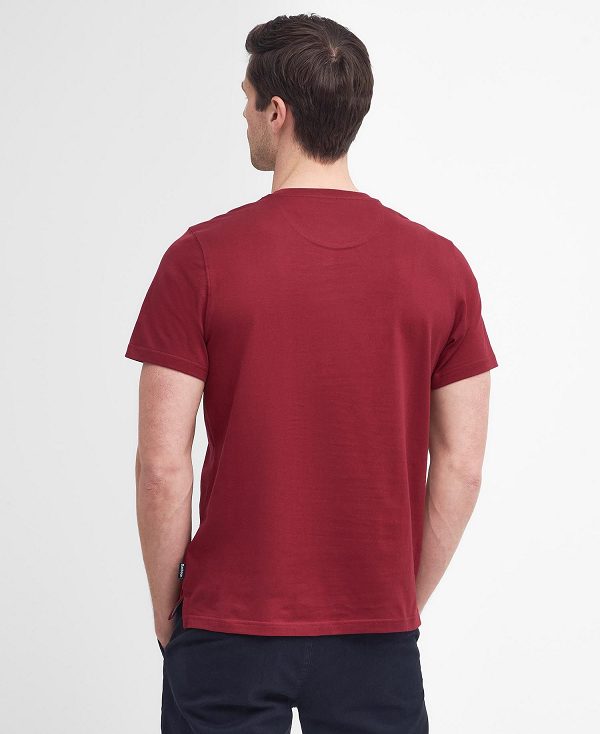 Barbour Durness Pocket T-shirt Red | BABO88414