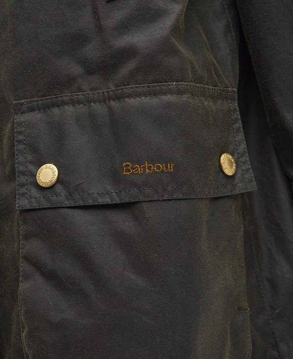 Barbour Ebberston Waxed Jacket Green | BABO89236