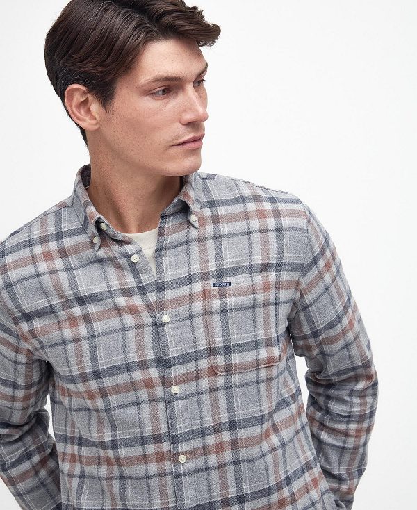 Barbour Eddleston Tailored Shirt Grey | BABO87658