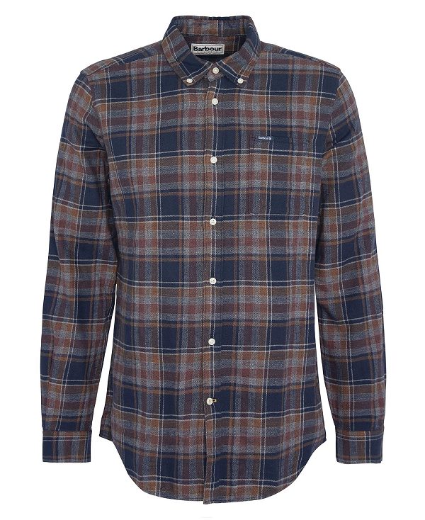 Barbour Eddleston Tailored Shirt Navy | BABO87659