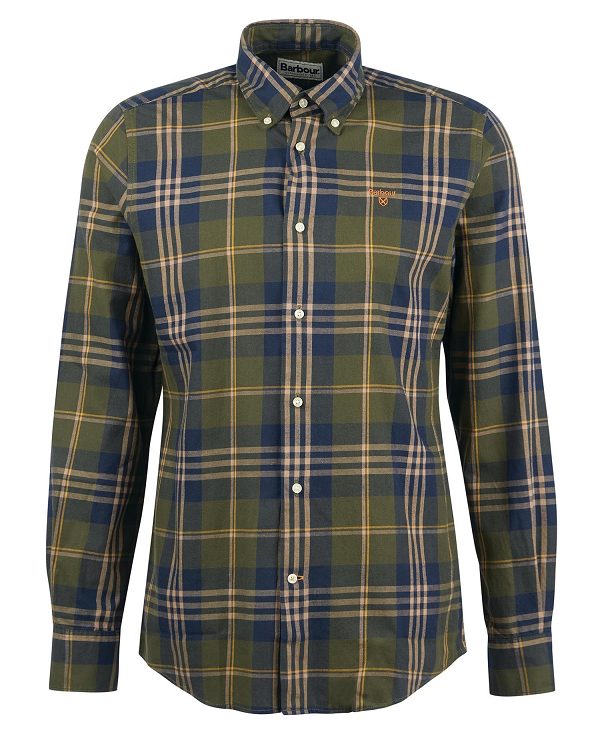 Barbour Edgar Tailored Shirt Green | BABO87874