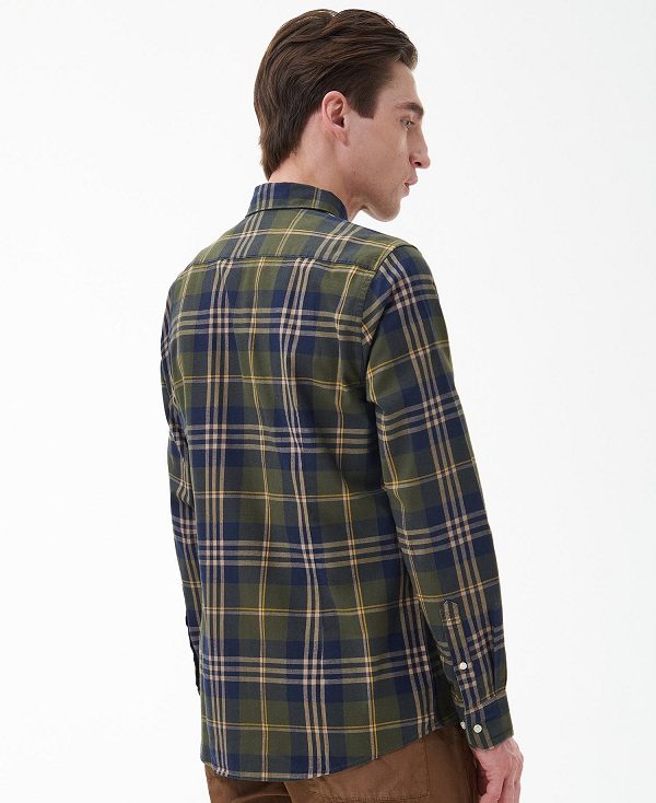 Barbour Edgar Tailored Shirt Green | BABO87874