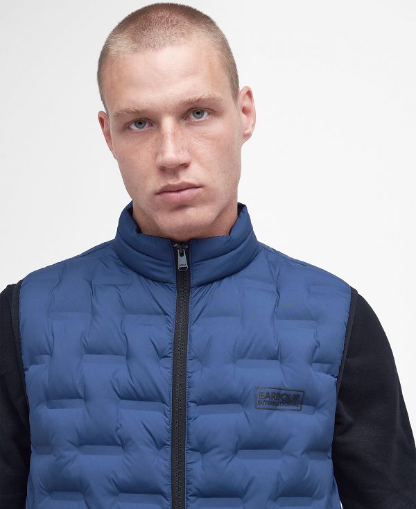 Barbour Edge Gilet Washed Cobalt | BABO87537