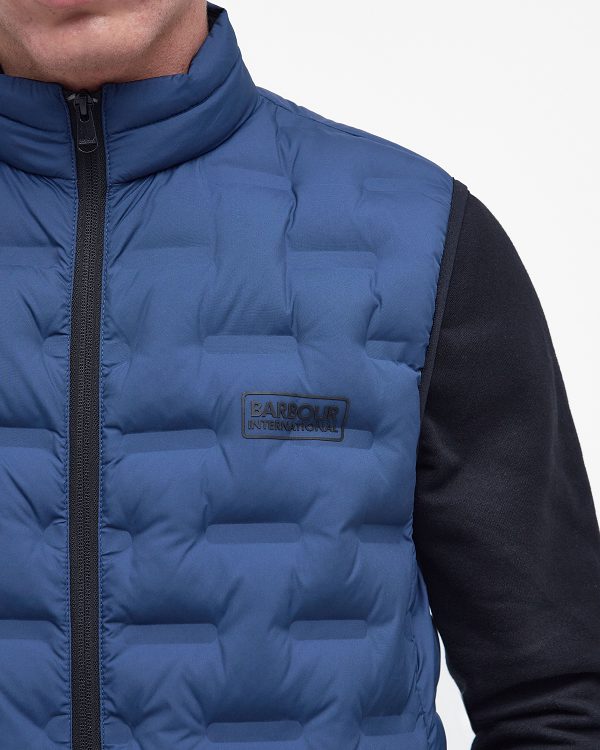 Barbour Edge Gilet Washed Cobalt | BABO87537