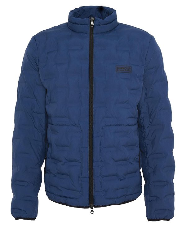 Barbour Edge Quilted Jacket Washed Cobalt | BABO87332