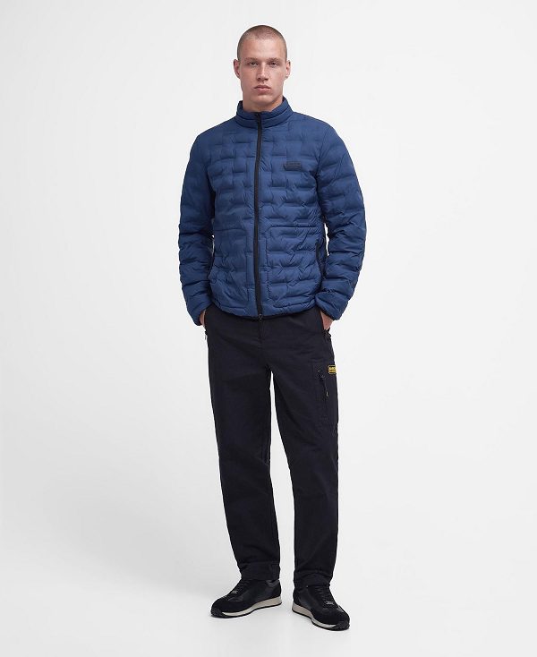 Barbour Edge Quilted Jacket Washed Cobalt | BABO87332