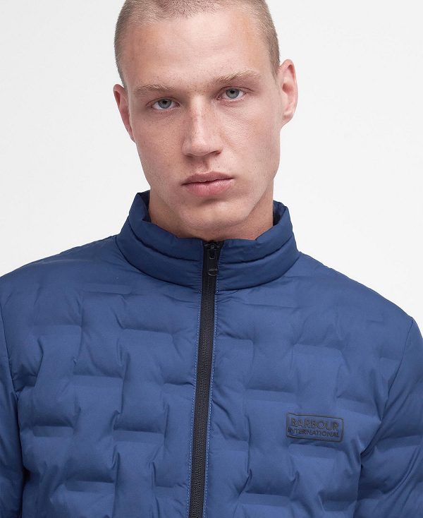 Barbour Edge Quilted Jacket Washed Cobalt | BABO87332