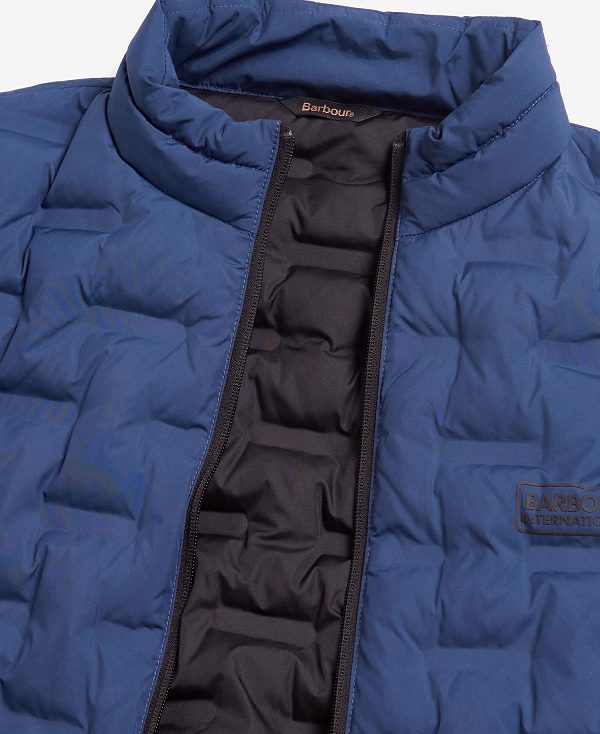 Barbour Edge Quilted Jacket Washed Cobalt | BABO87332